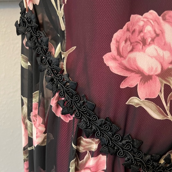 OS Floor-length Floral Kimono, by Audrey 3+1 - Picture 6 of 8